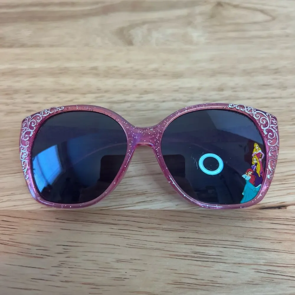 Disney Princesses Pink Silver Sunglasses Ariel Rapunzel Aurora Disney World